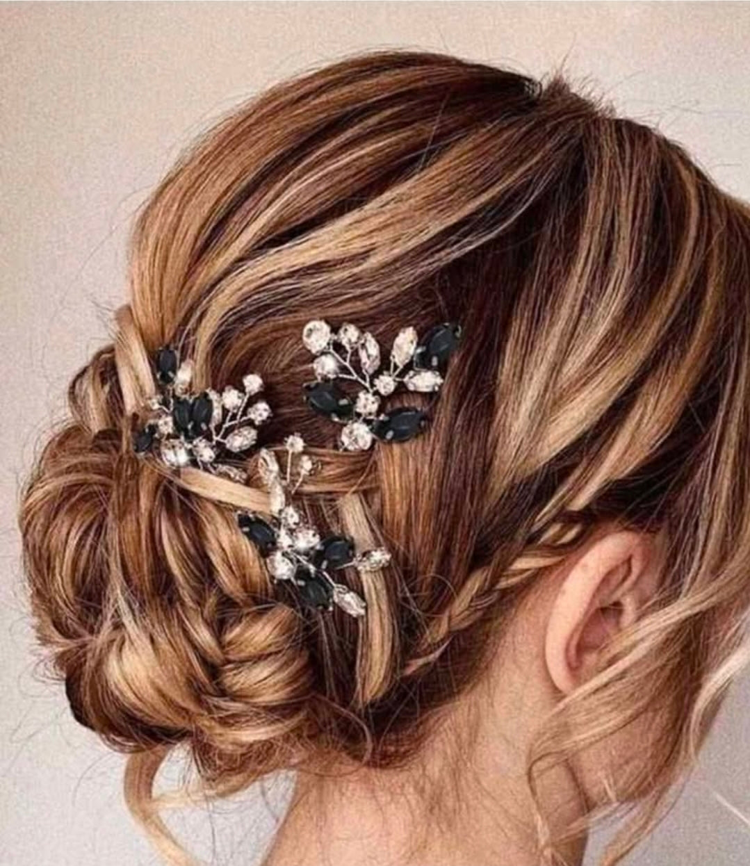 Bridal Rhinestone Hair Pins - 3 pins