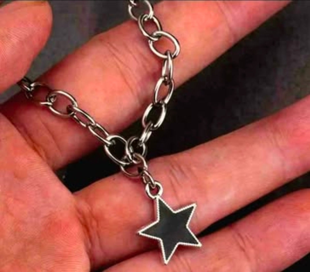 Black Star Pendant Necklace