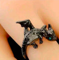 Baby Dragon Ring - Black