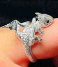 Baby Dragon Ring - Silver