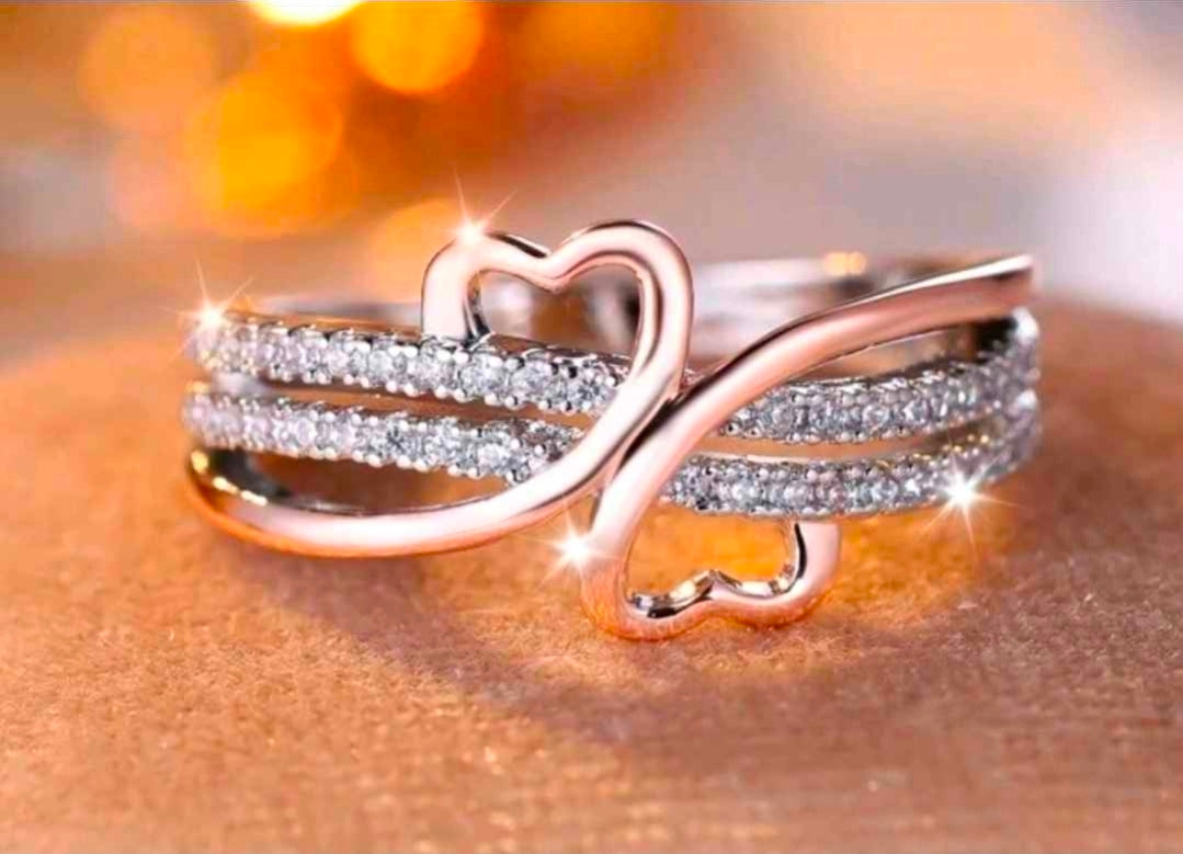 Gold Heart Casual Ring