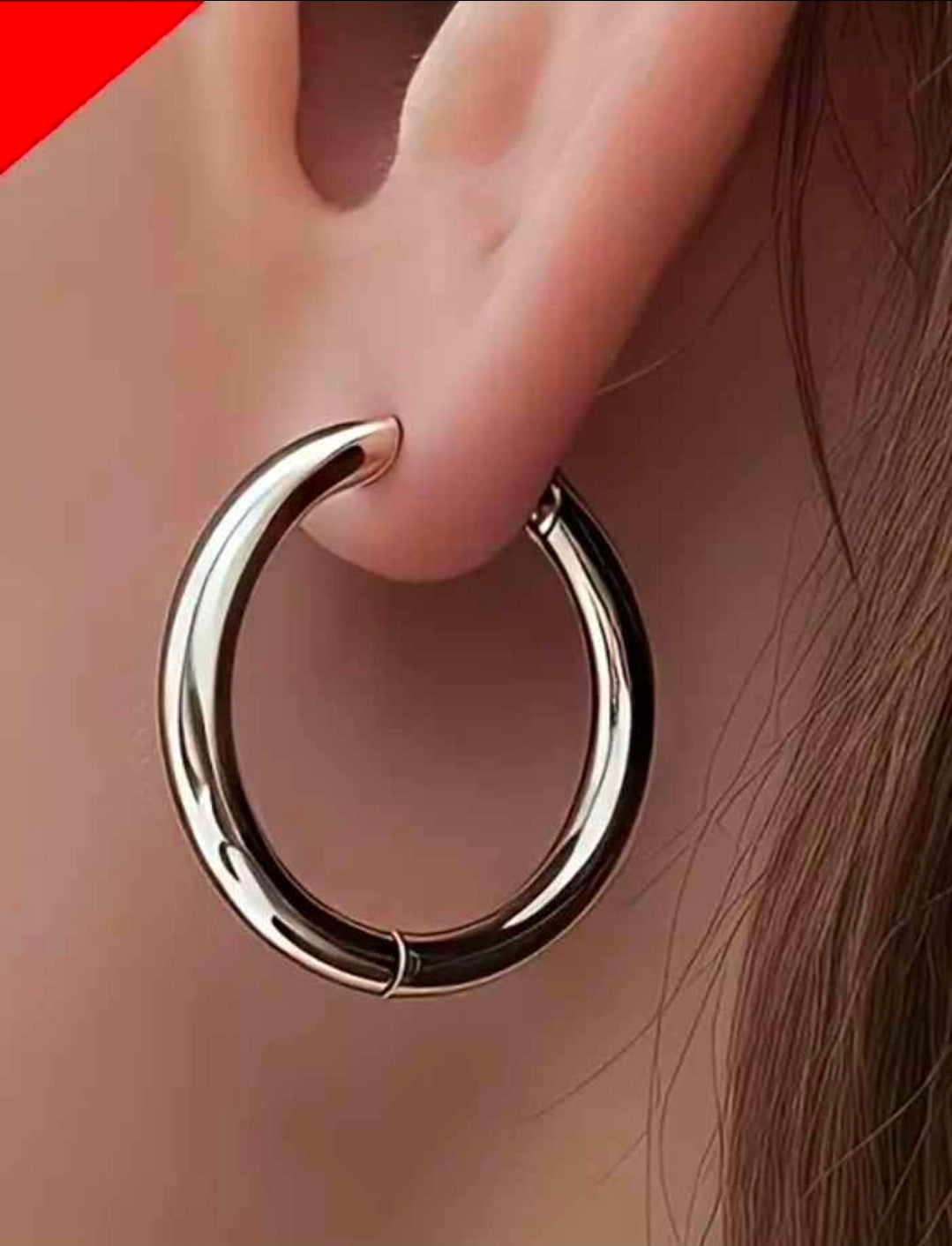 Stainless Steel Hoop Earrings