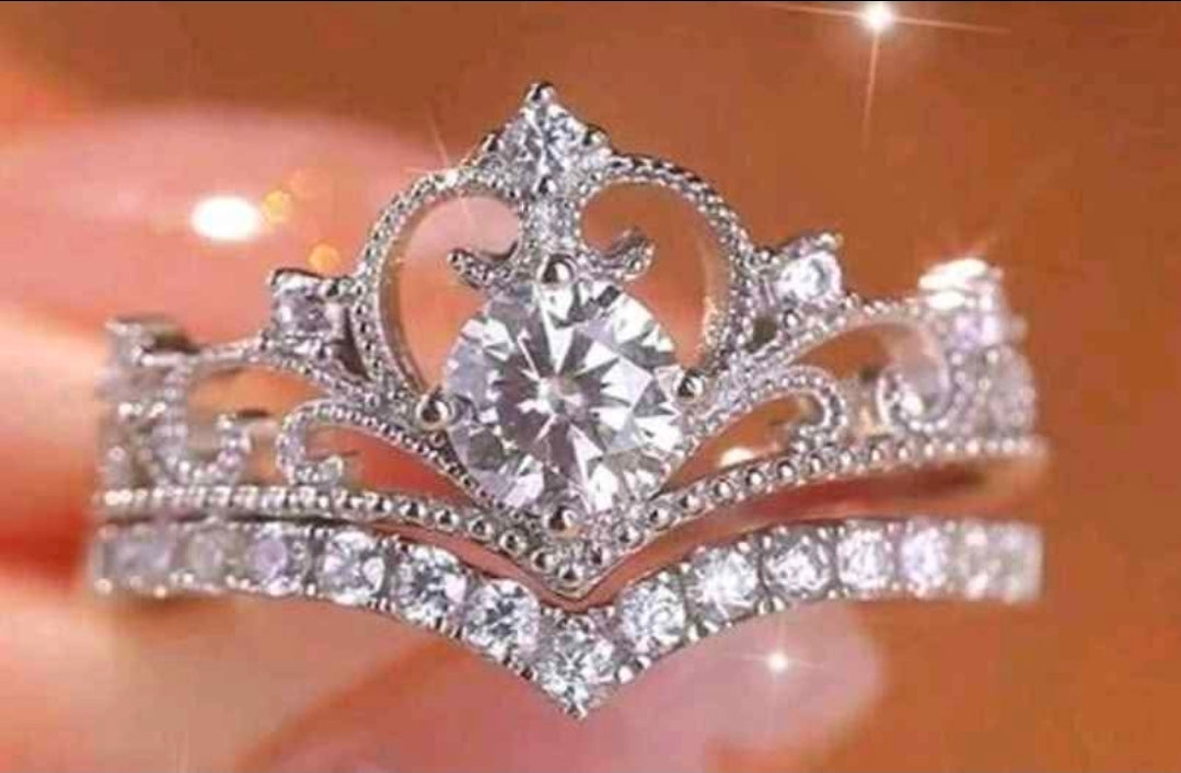 Princess Crown 2-piece ring