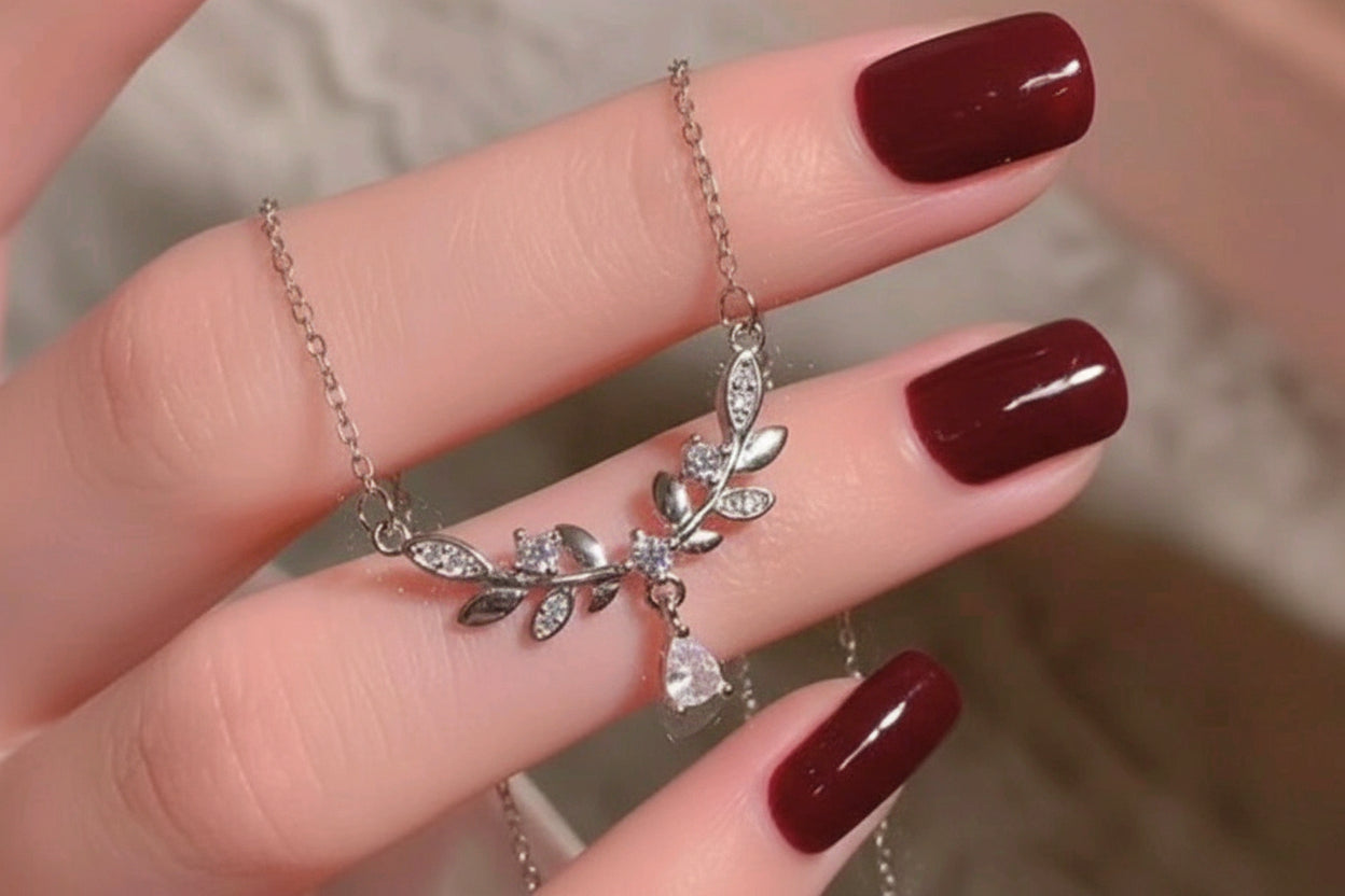 Wheat Spike Charm Necklace For Women