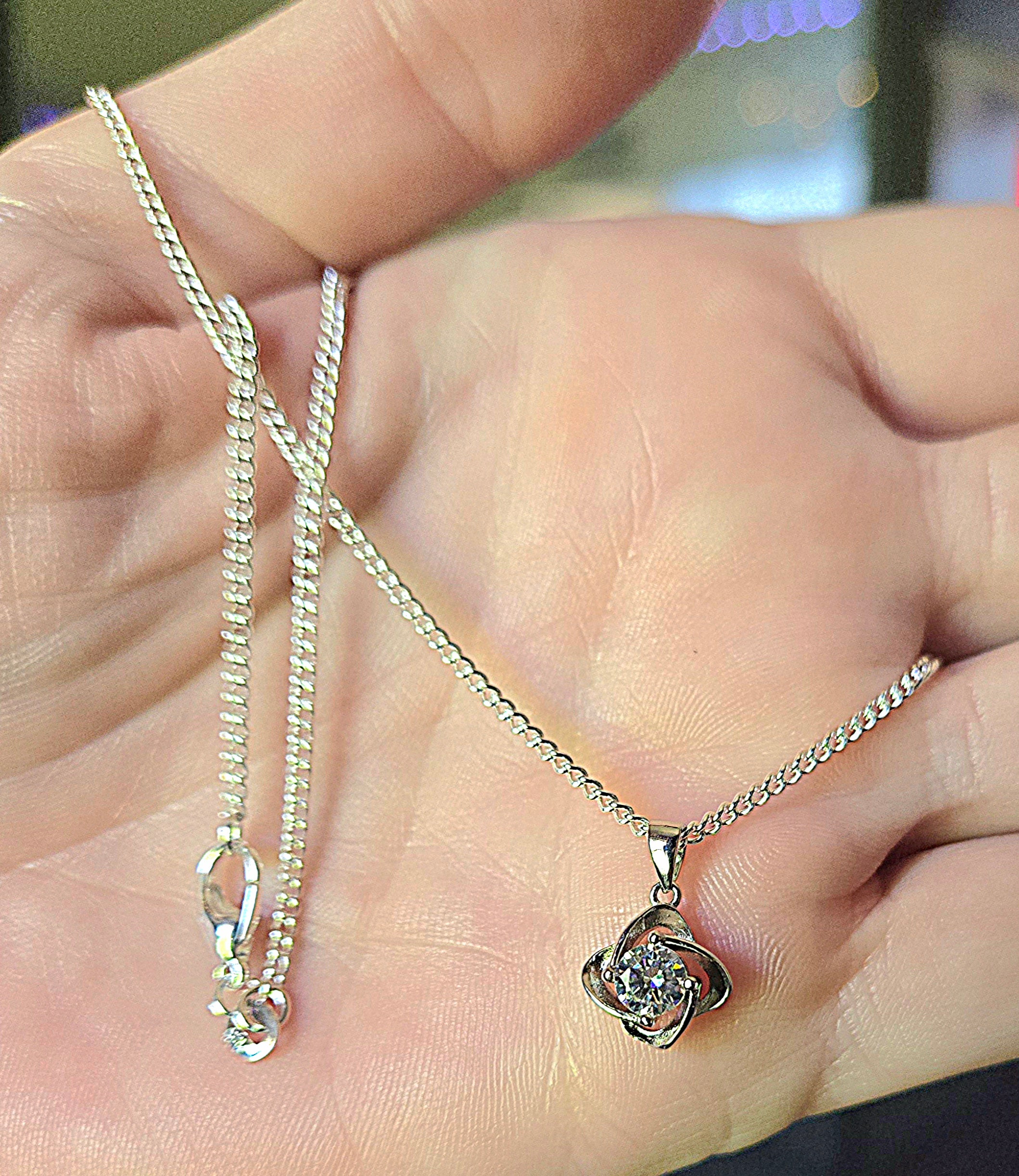 Sparkle Stone Pendant Necklace