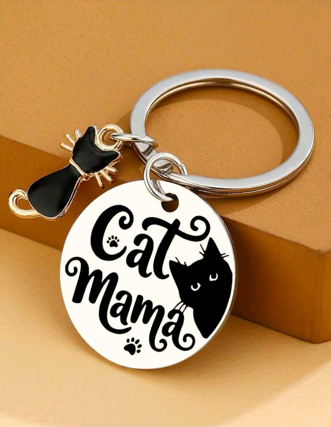 Cat Mama Keychain