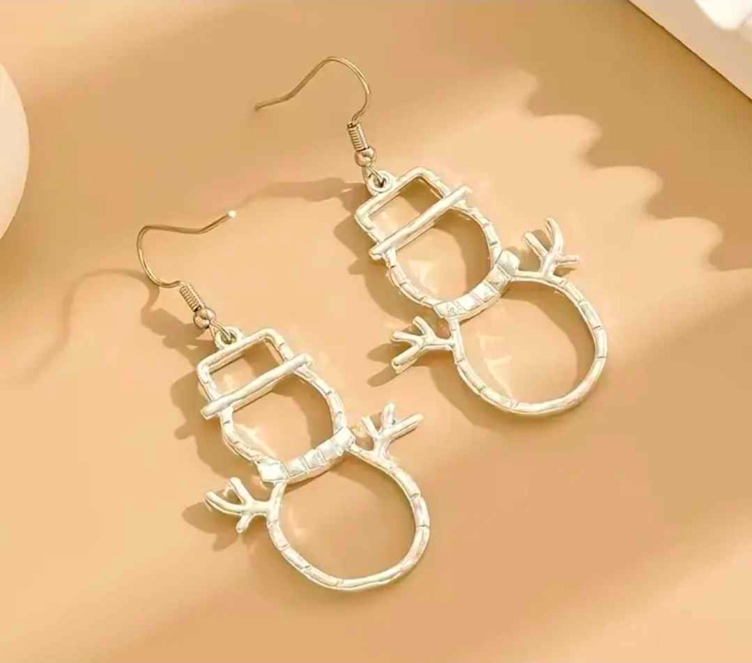 Christmas Snowman Fashion Earrings